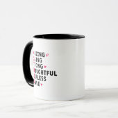 Mug Mignonne définition de mère en art de mots (Devant gauche)
