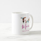 Mug Mignonne deux mères sont meilleures qu'une fête de (Devant droit)
