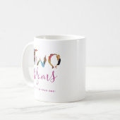 Mug Mignonne deux mères sont meilleures qu'une fête de (Devant gauche)
