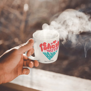 Mug Mignonne Enseignement et CAFÉ Rouge/Bleu