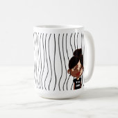 Mug Mignonne Femme Qui Soupçonne A Frappé De La Mug. C (Devant droit)