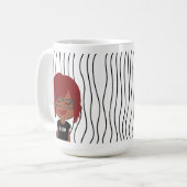 Mug Mignonne Femme Qui Soupçonne A Frappé De La Mug. C (Devant gauche)