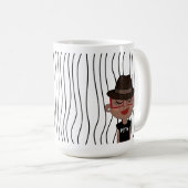 Mug Mignonne Femme Qui Soupçonne A Frappé De La Mug. C (Devant droit)