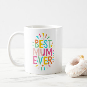 Mug Mignonne Fête des mères colorées Meilleure Fête de