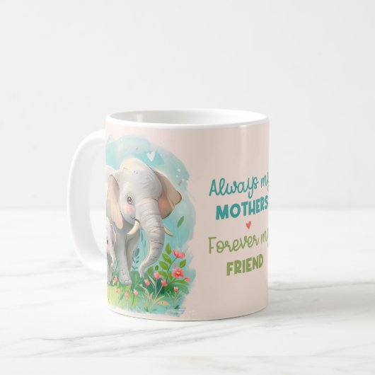 Mug Mignonne Fête des Mères/ Eléphants (Devant gauche)