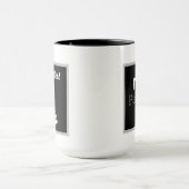Mug Mignonne fille aime vaches ajouter monogramme (Centre)
