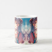 Mug Mignonne fille Anime tenant un Boba Tea (Centre)
