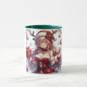 Mug mignonne fille de Noël anime (Centre)