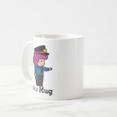 Mug Mignonne fille officier de police (Devant gauche)