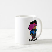 Mug Mignonne fille officier de police (Devant droit)