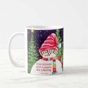 Mug Mignonne fille Snowman Noël Inspirivée