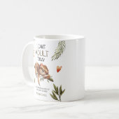 Mug Mignonne Fingny Sloth 'Je ne peux pas Adulte aujou (Devant gauche)
