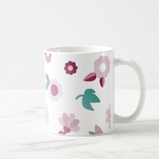 Mug mignonne, fleurs, nature (Droite)