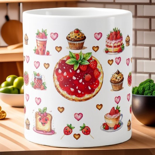 Mug 💗 mignonne fraise 🍓 🥨
