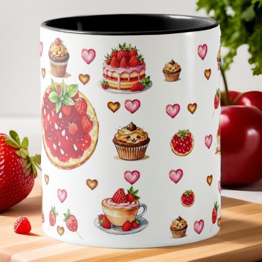 Mug 💗 mignonne fraise 🍓 🥨