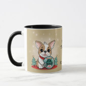 Mug Mignonne French Bulldog Drôle Bonne année (Gauche)