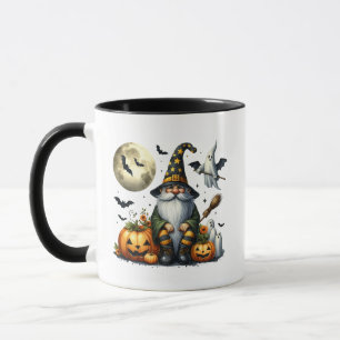 Mug 🎃 mignonne Gnome Halloween - Cadeau Parfait
