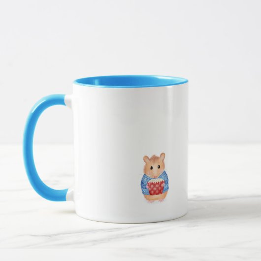 Mug Mignonne hamster avec gâteau muqueuse cadeau d'ann (Gauche)