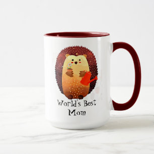 Mug Mignonne Hérisson animal meilleur maman du monde