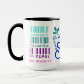 Mug Mignonne infirmière cadeau de Noël Nom personnalis (Gauche)