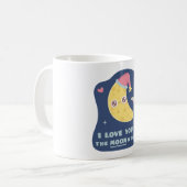 Mug Mignonne Je t'aime à la lune et de retour (Devant gauche)