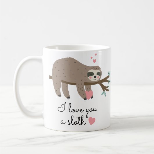 Mug Mignonne Je t'aime un petit jeu de mots (Gauche)