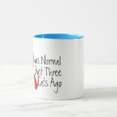 Mug Mignonne 'J'Étais Normal Il Y A Trois Chats' - Cad (Centre)