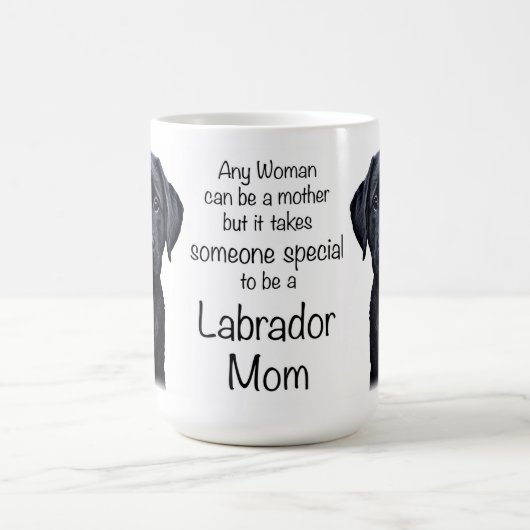 Mug Mignonne Labrador Chien Maman Black Lab Chiot (Centre)