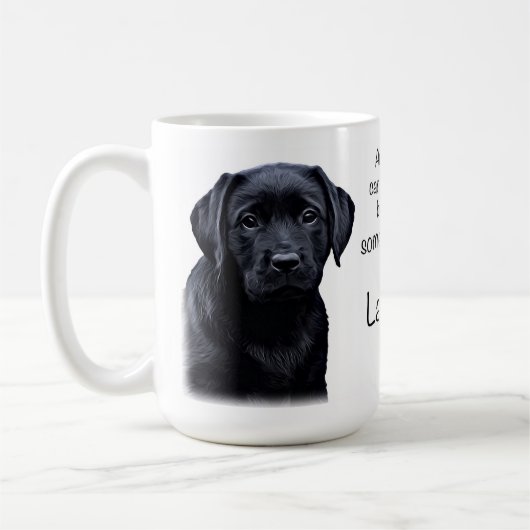 Mug Mignonne Labrador Chien Maman Black Lab Chiot (Gauche)