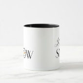 Mug Mignonne laissez-le neige Snowman Moderne (Centre)