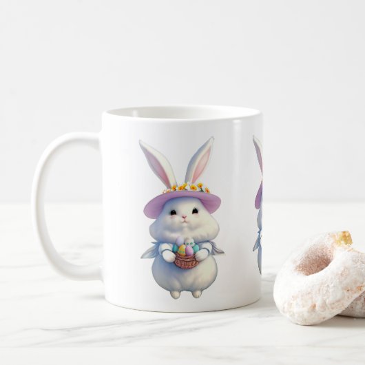 Mug Mignonne lapin de Pâques 01 (Avec donut)