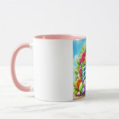 Mug Mignonne lapin de printemps/Pâques avec oeuf (Gauche)