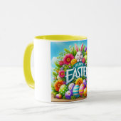Mug Mignonne lapin de printemps/Pâques avec oeuf (Devant gauche)