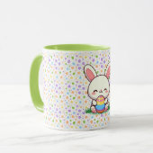 Mug Mignonne lapin de printemps/Pâques avec oeuf (Devant gauche)