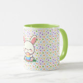 Mug Mignonne lapin de printemps/Pâques avec oeuf (Devant droit)