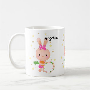Mug Mignonne, Lapin, pagaie, anniversaire, salutation,
