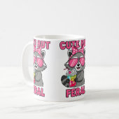 Mug Mignonne mais feral (Devant gauche)