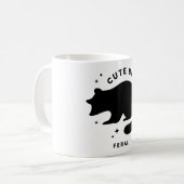 Mug Mignonne Mais Feral Animal Spirit Garde Mug, Wild  (Devant gauche)