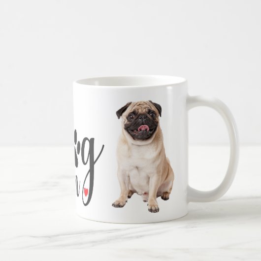Mug Mignonne maman Carlin Chien Chien Chien Maman (Droite)