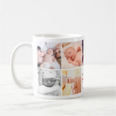 Mug Mignonne maman de la fête des mères | Collage de p (Gauche)