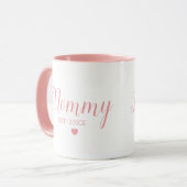 Mug Mignonne maman Est : 20XX Fête des mères (Devant gauche)