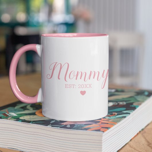 Mug Mignonne maman Est : 20XX Fête des mères