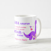 Mug Mignonne Mamasaurus fête des mères (Devant droit)