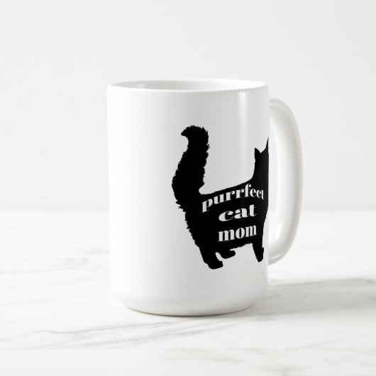 Mug Mignonne mamie de chat moderne (Devant droit)