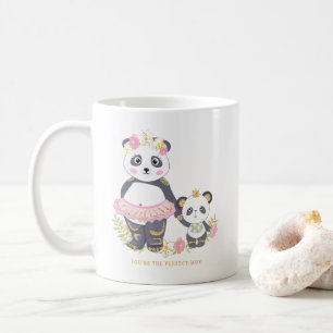 Mug Mignonne mère et fille ballerines pandas floral