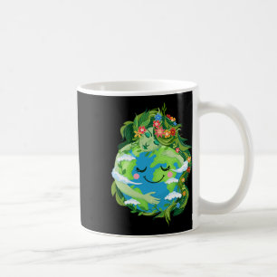 Mug Mignonne Mère Vert Gaia Sauvez Notre Planète Jour
