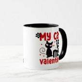 Mug Mignonne "Mon chat est ma Saint Valentin" (Devant droit)