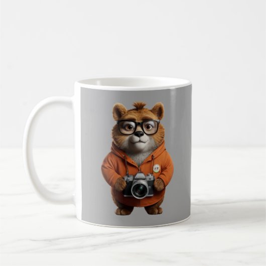 Mug mignonne muscade de silhouette animale (Gauche)