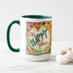 Mug Mignonne My Happy Place Citation Amusante Inspiriv