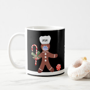 Mug Mignonne Noël 2020 Gingerbread Homme dans le visa